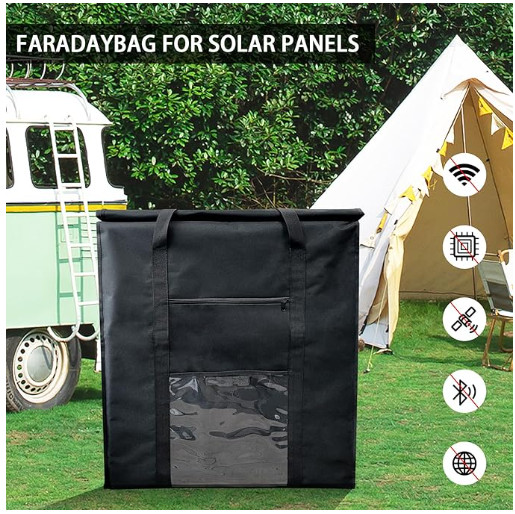 Extra-Large Faraday Bag for Solar Panels & Electronics – EMP & Signal Blocking