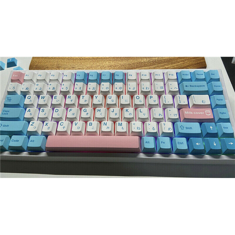 Milk Cover Keycap PBT Cherry Height 140 Keycaps Dye-sub for Cherry MX Keyboard