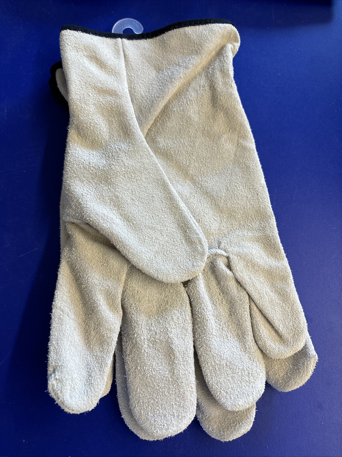 AWP Mesh Back Suede Cowhide Palm Men Gloves Large Breathable Black Quick Fit