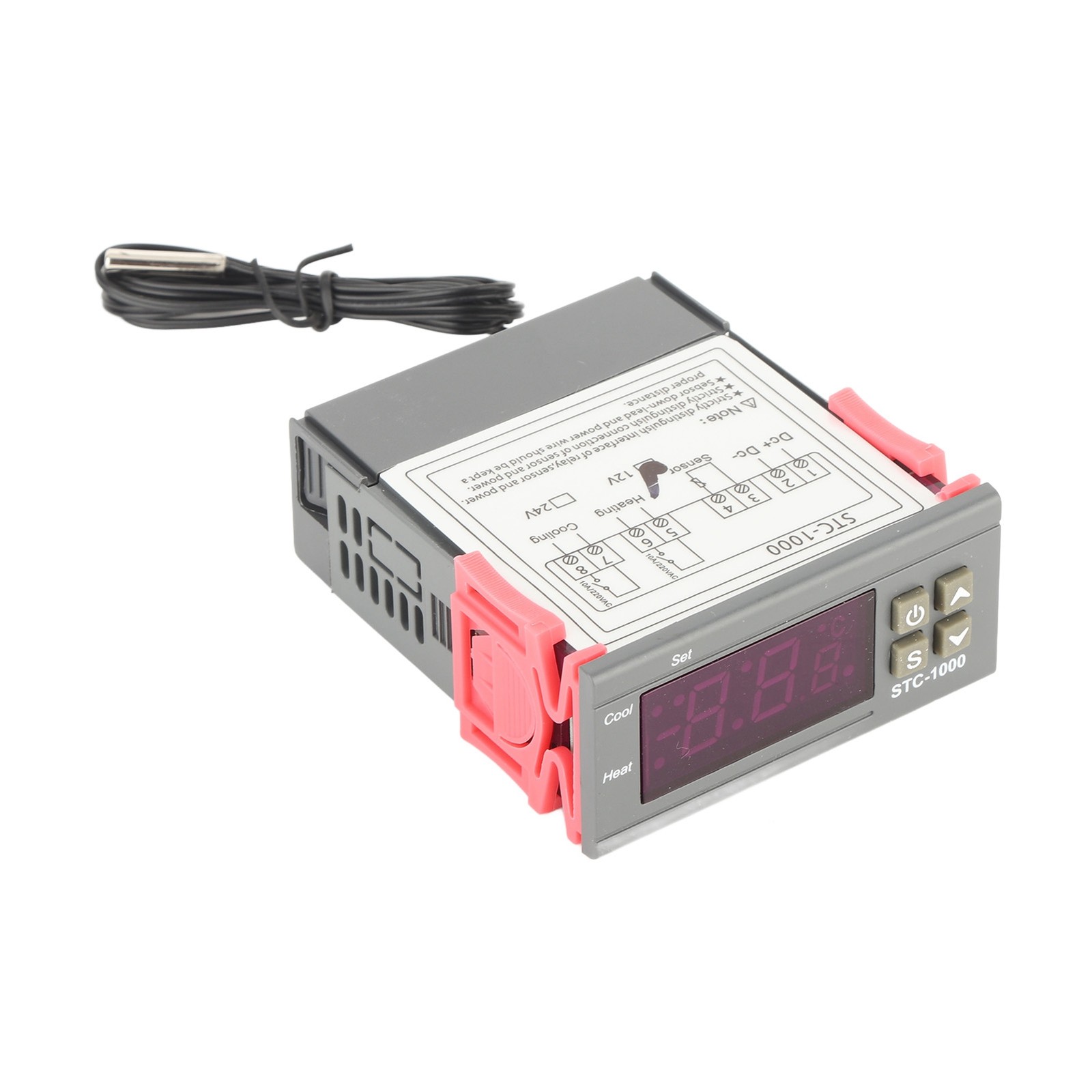 Digital Temperature Controller With Sensor STC-1000 Accurate Cooling And Hea
