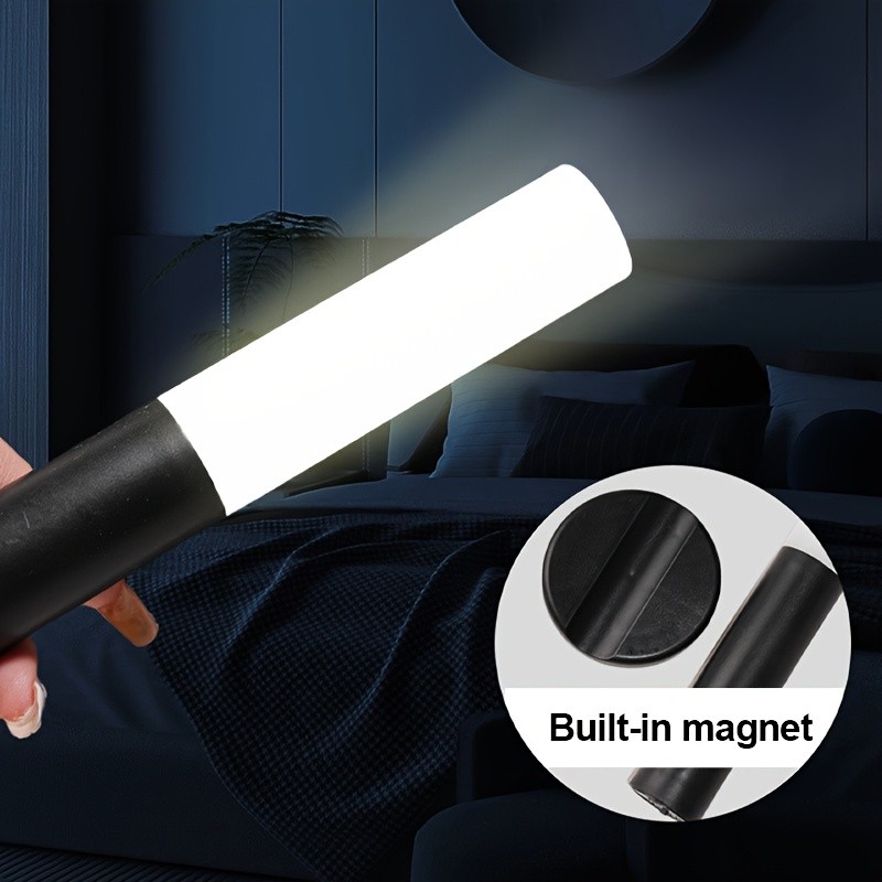 2 Pack Motion Sensor LED Night Light Lights USB Rechargeable Magnetic Wall Lamps