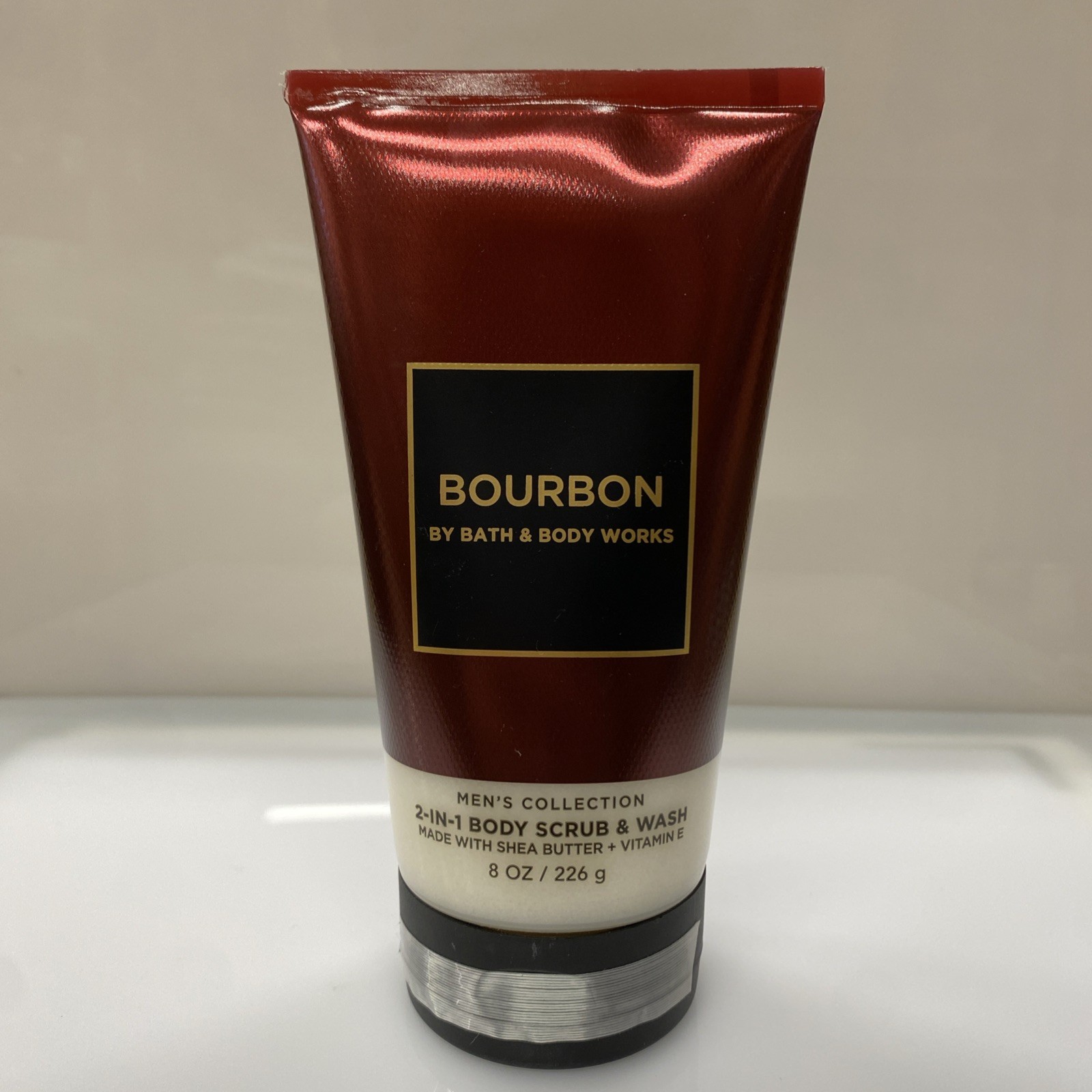 Bath & Body Works Bourbon Men's Collection 2 in 1 Body Scrub & Wash 8 oz