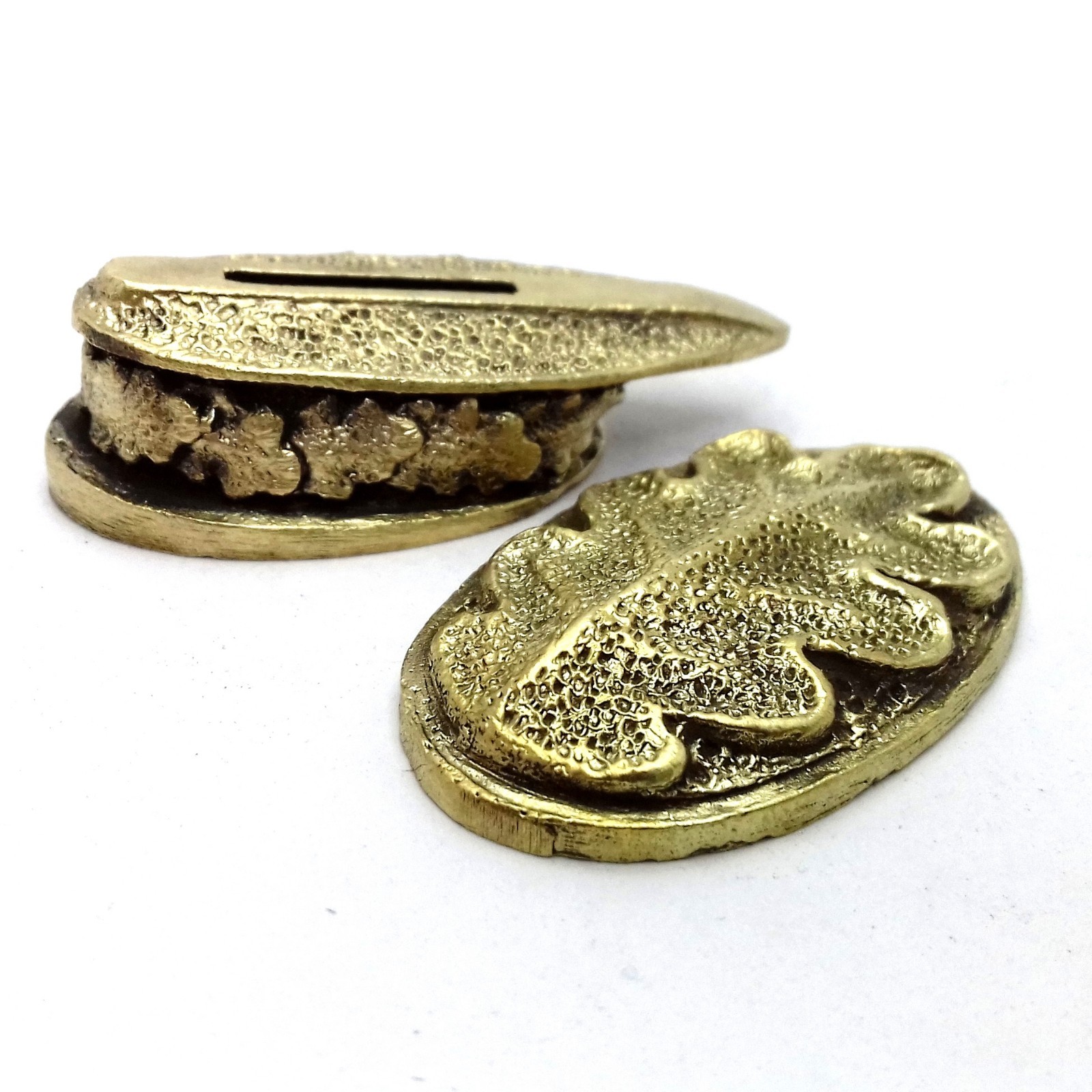 SET OAK SOLID BRONZE FINGER GUARD BOLSTER & POMMEL CUSTOM KNIFE MAKING