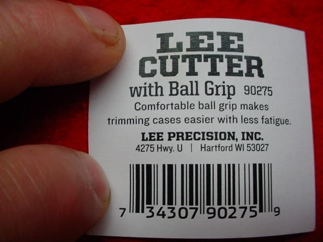 Lee Precision- #90275 - Case Trimmer w/ Ball Grip- New !!
