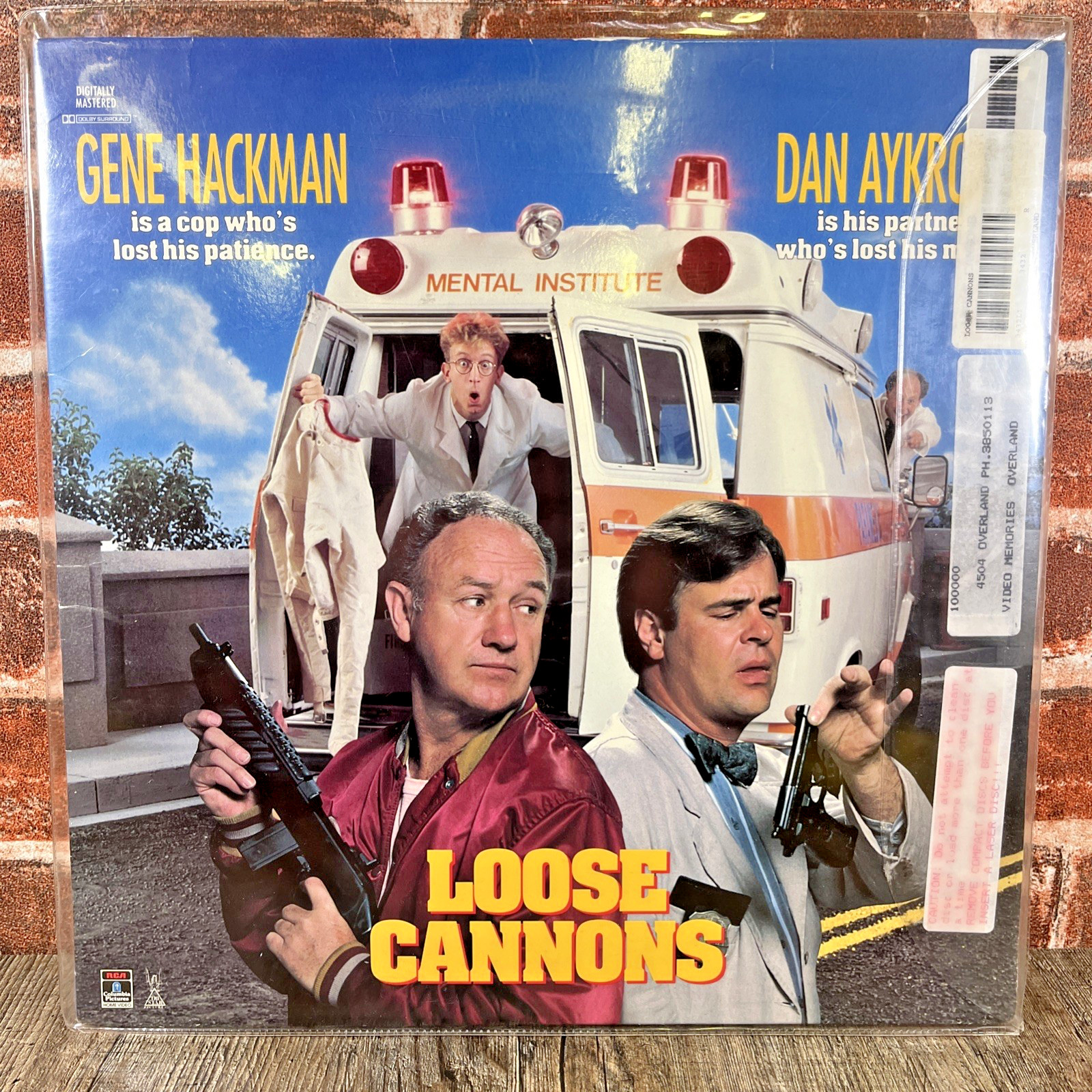 Loose Cannons Laserdisc 1990 Action Comedy - Gene Hackman and Dan Aykroyd