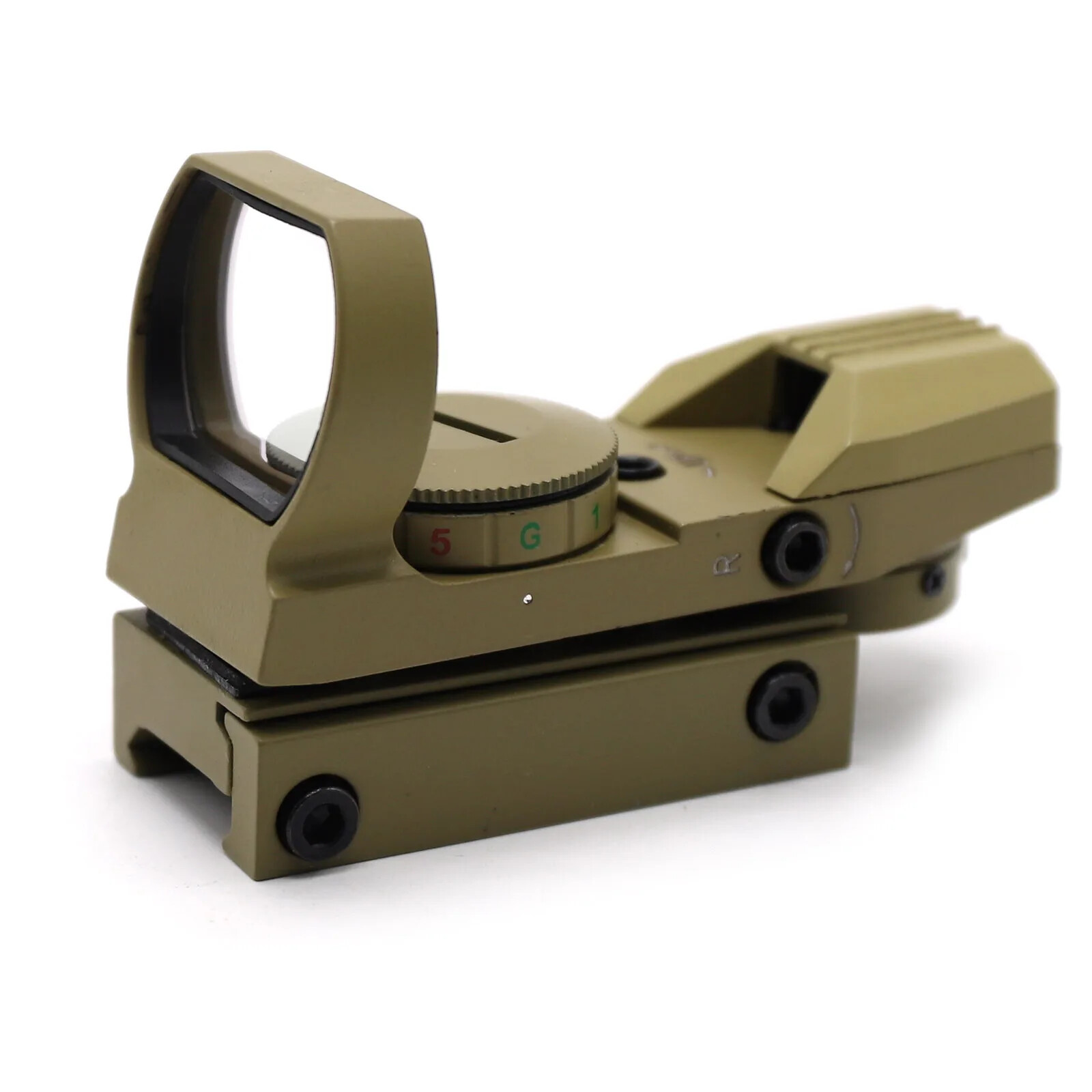Reflex Optic Red Green Dot Sight Scope For 11/20mm Mount Rail Black/Tan Color