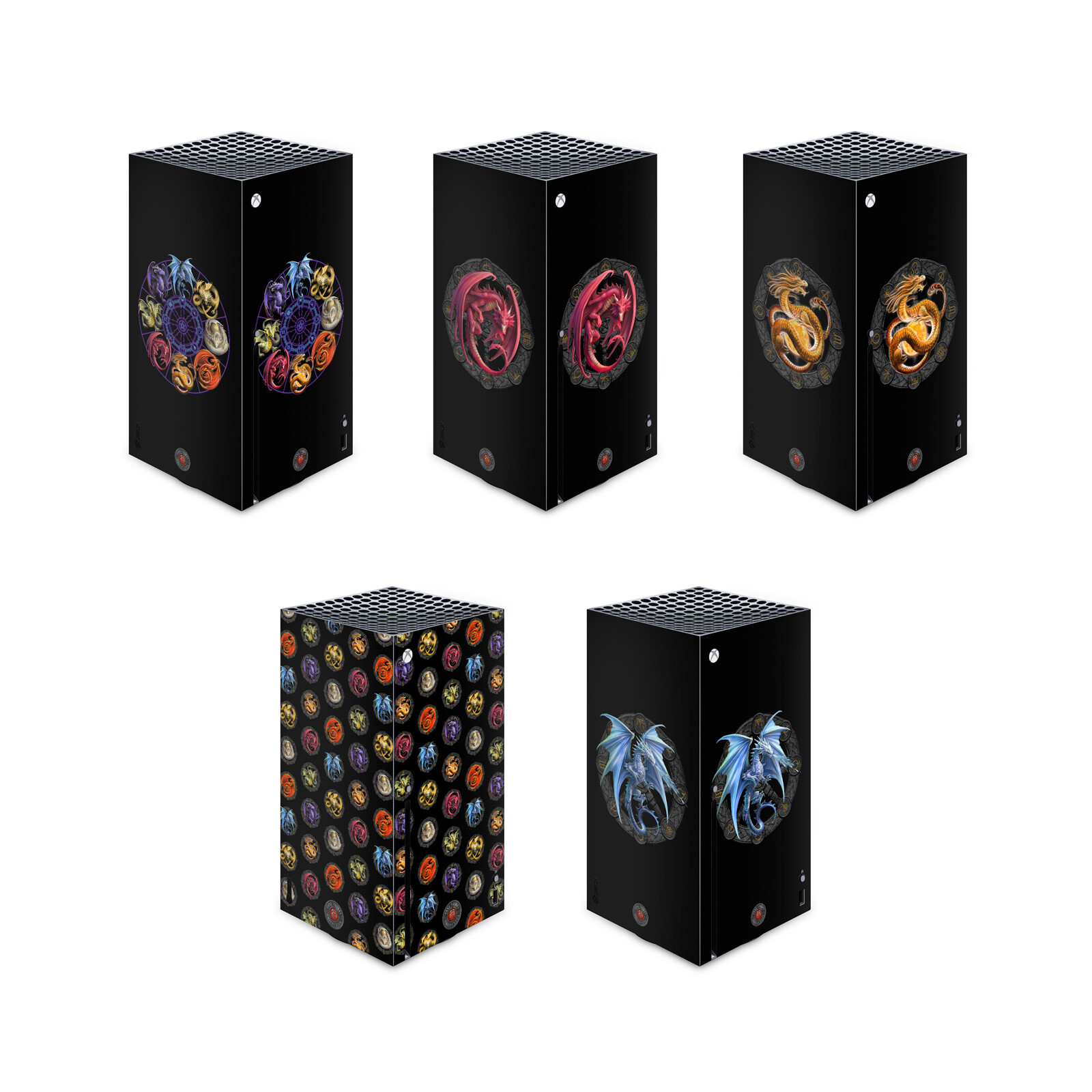 OFFICIAL ANNE STOKES DRAGONS OF THE SABBATS VINYL SKIN FOR XBOX SERIES X CONSOLE