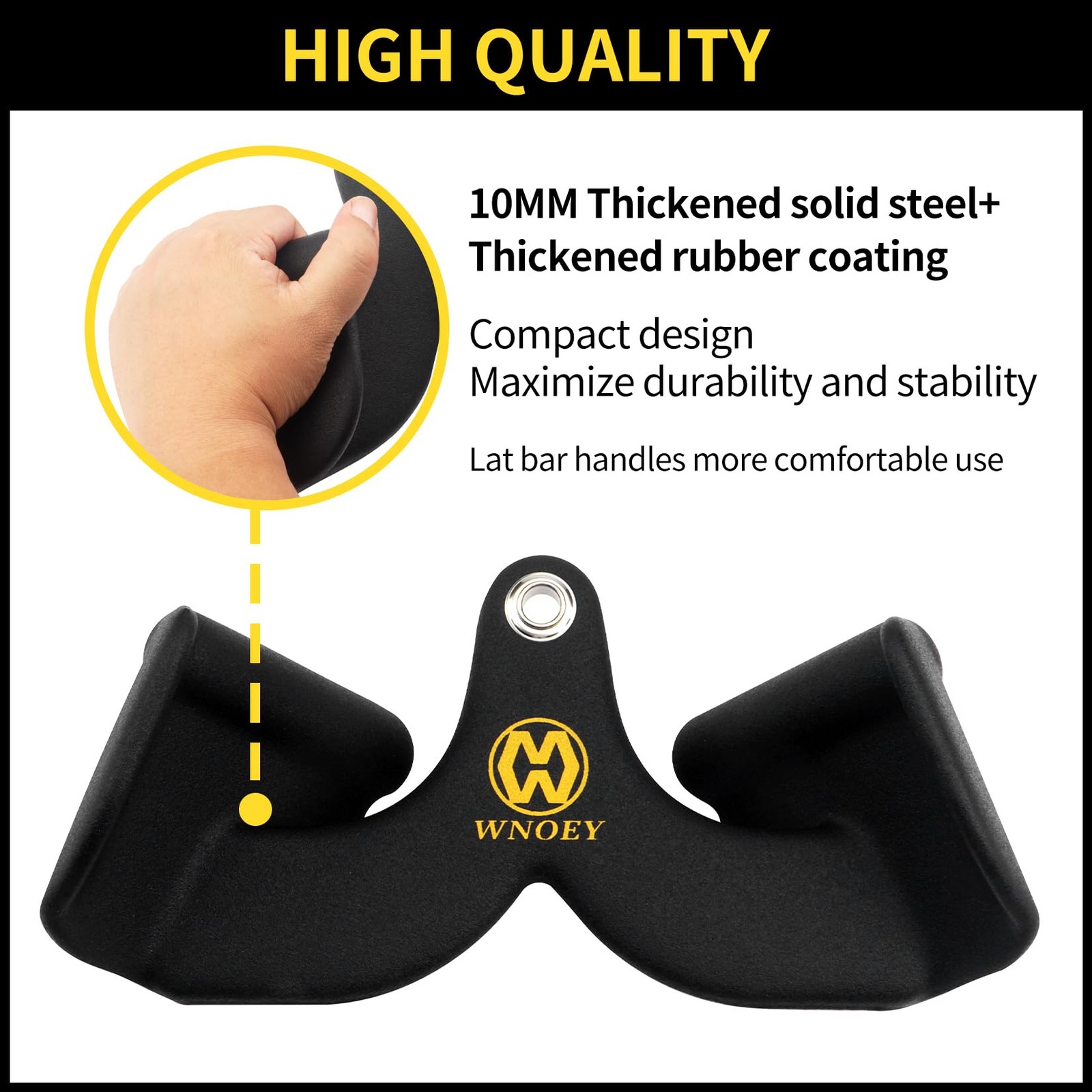 WNOEY LAT Pull Down Bar for Cable Machine, Pulldown Attachments T LF02