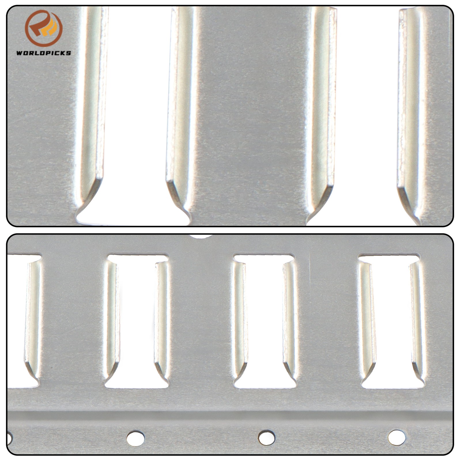 5' E Track Tie Down Rail 6 Pieces, Silver Galvanized, Universal Cargo Rail