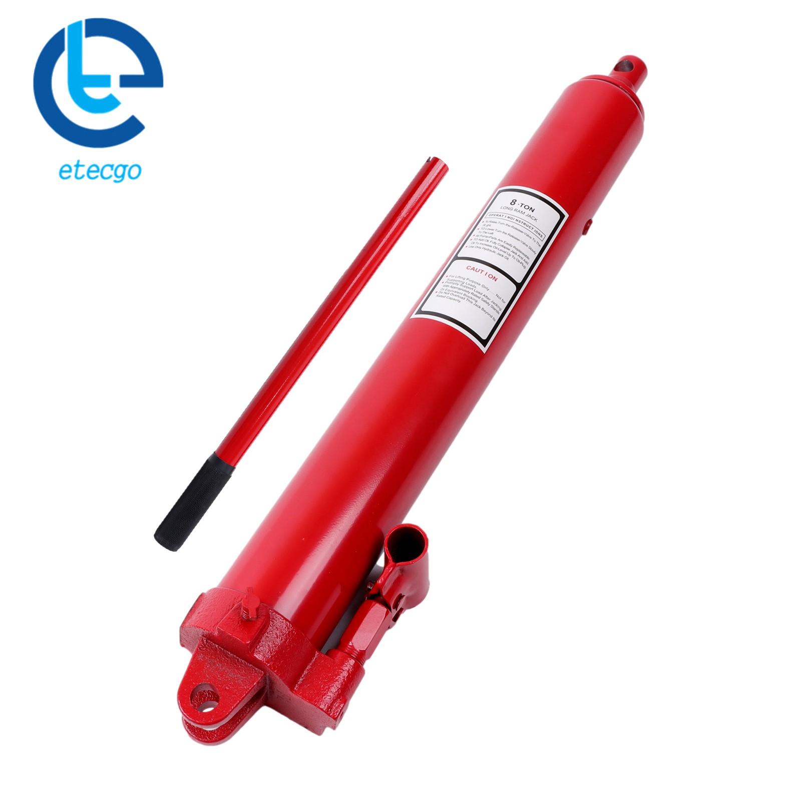 8 T Hydraulic Long Jack Manual Single Pump Engine Lift Cherry Picker