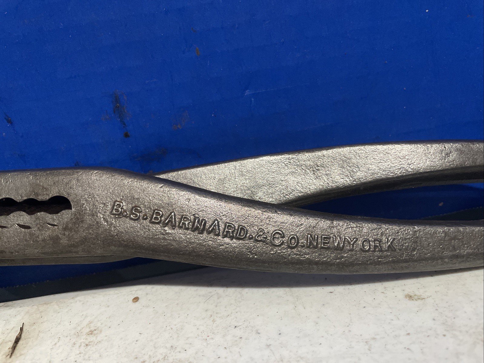 Vintage B S Barnhard 13 Inch Pipe Wrench