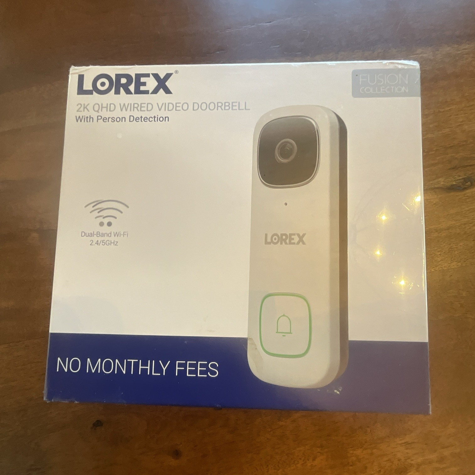Factory Sealed Lorex 2K QHD Wired Video Doorbell White B451AJD-E