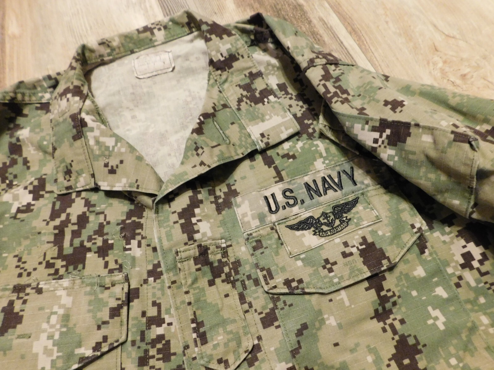US NAVY WORKING BLOUSE COAT SIZE SMALL - SHORT
