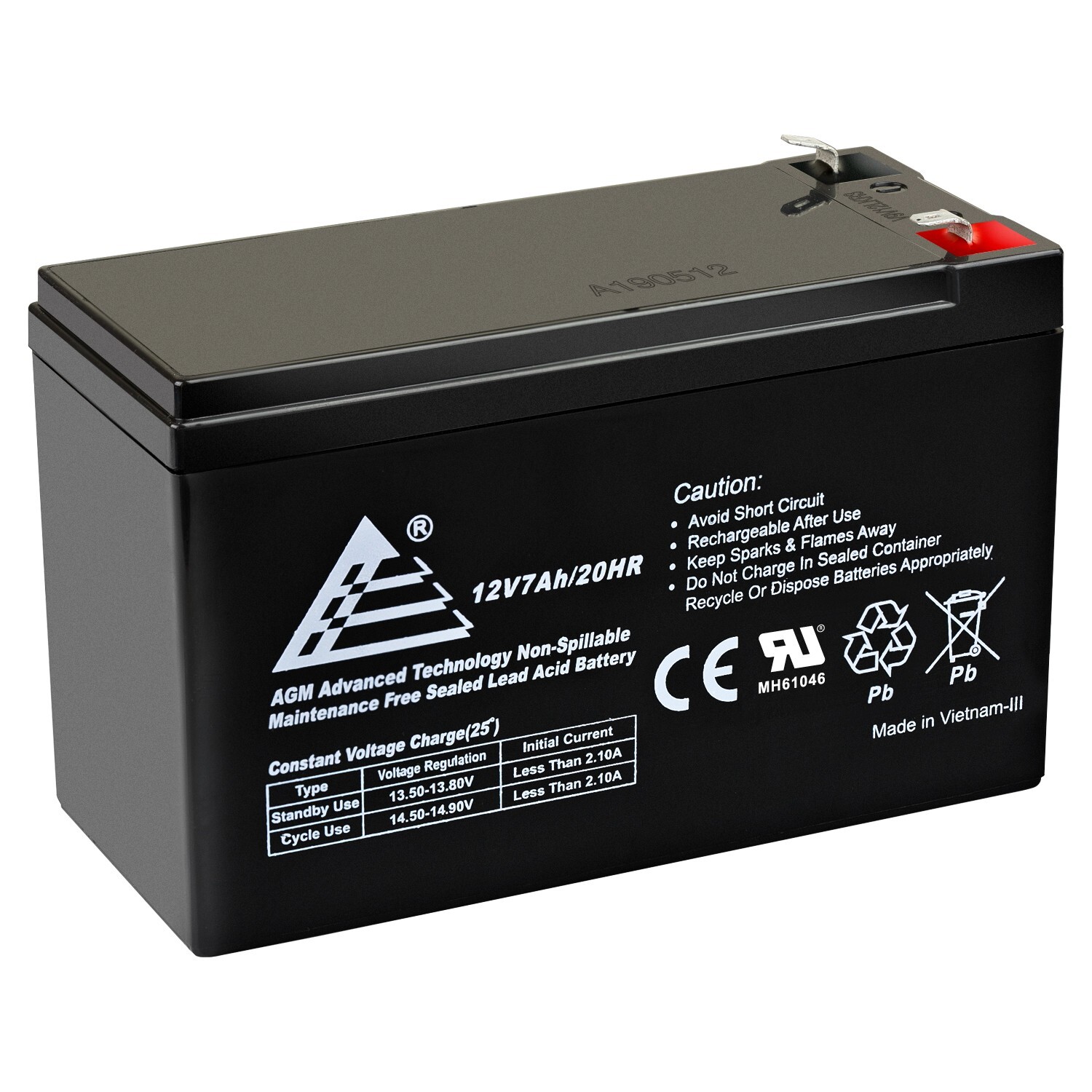ExpertBattery 12V 7Ah Battery Replaces Razor Dirt Quad Mini-ATV Battery