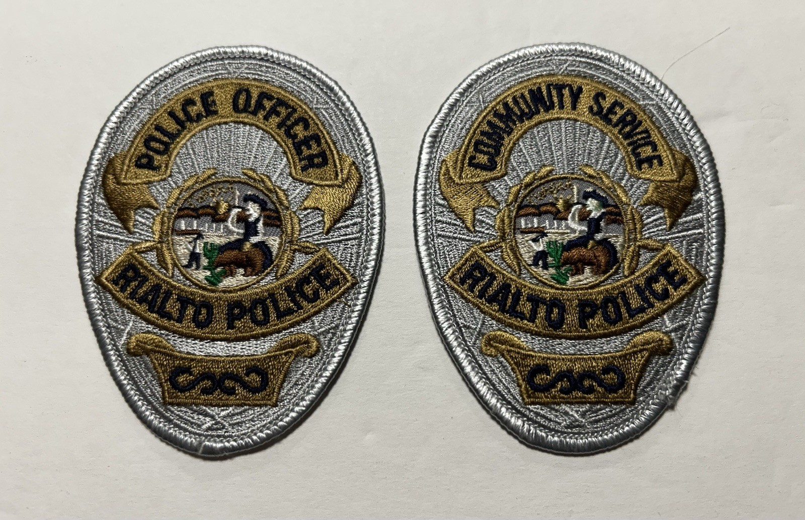 CALIFORNIA RIALTO POLICE OFFICER COMMUNITY SERVICE SET SAN BERNARDINO CO #PDD16