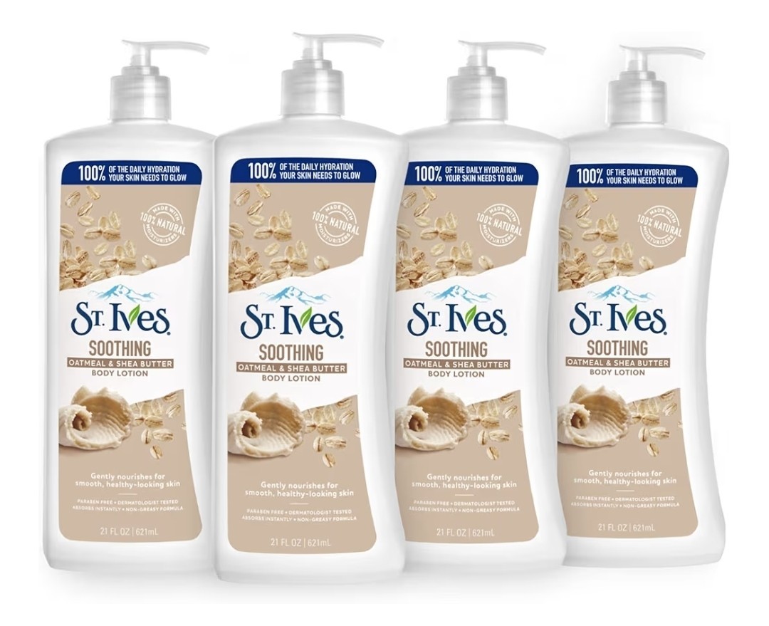 St. Ives Soothing Hand & Body Lotion for Women with Pump, Daily Moisturizer...