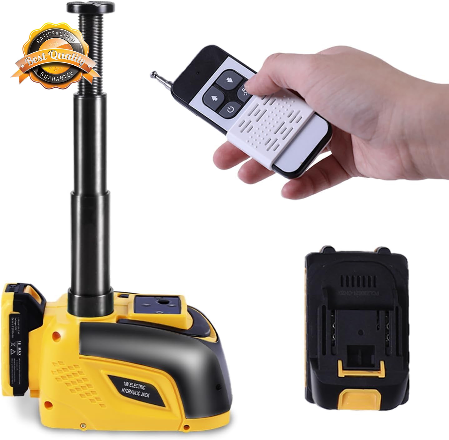 5 Ton Electric Car Jack Hydraulic Cordless 18V Remote Control Portable