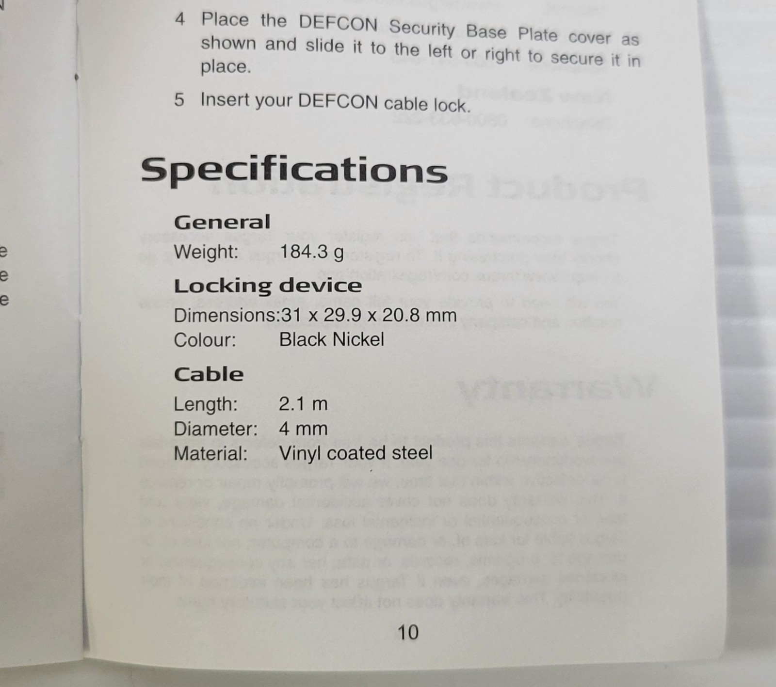c6) Targus Computer Security Defcon SCL Serialized Combination Cable Lock