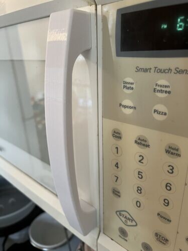 W10212410 White Replacement Handle for Whirlpool Microwave