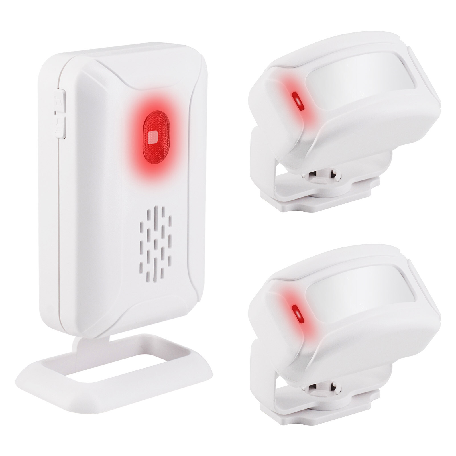 Wireless PIR Motion Sensor Detector Alarm Home Office Entry Doorbell 2 Sensors