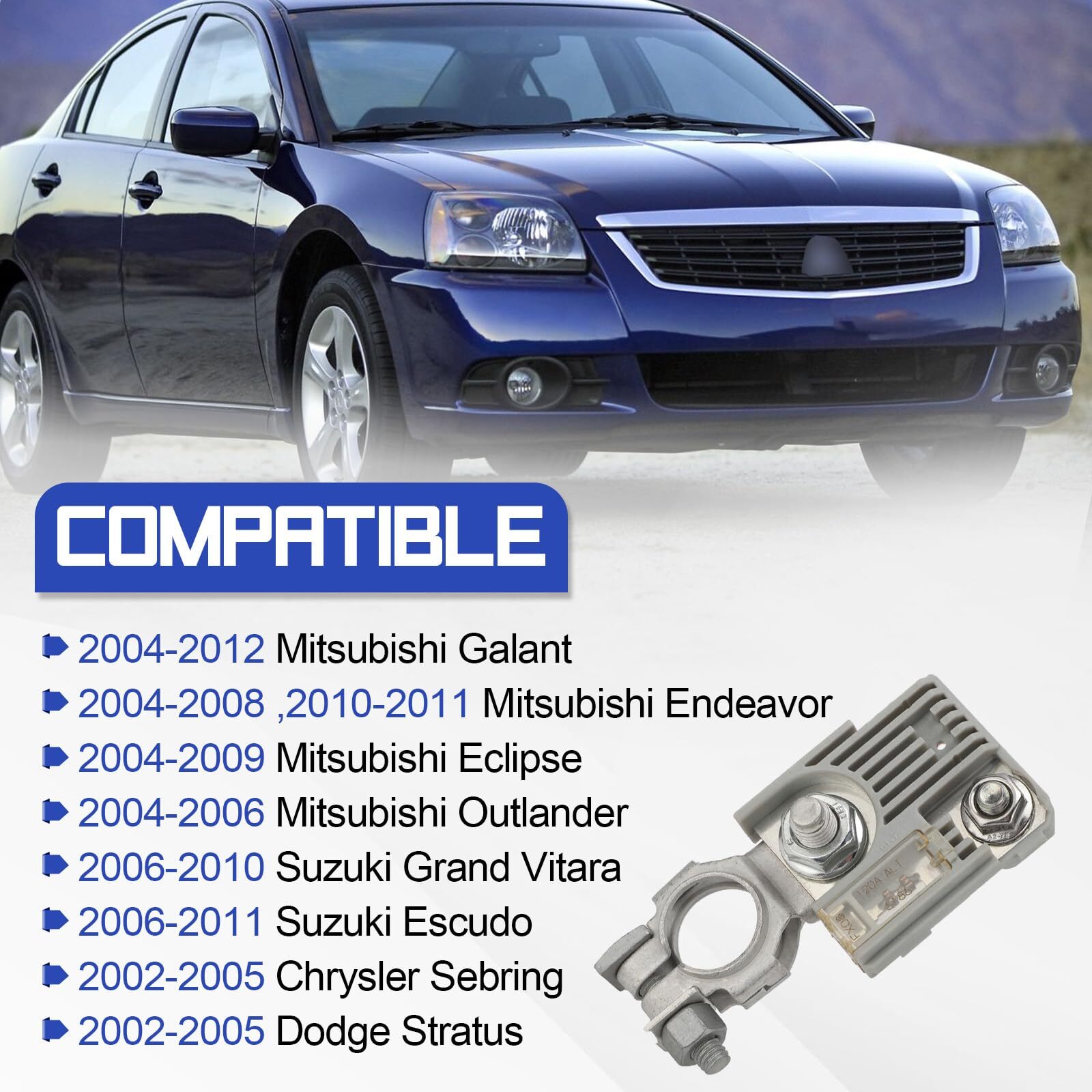 MN164188 3673966J00 120Amp Positive Battery Terminal&Battery Fuse Fuselink Re...