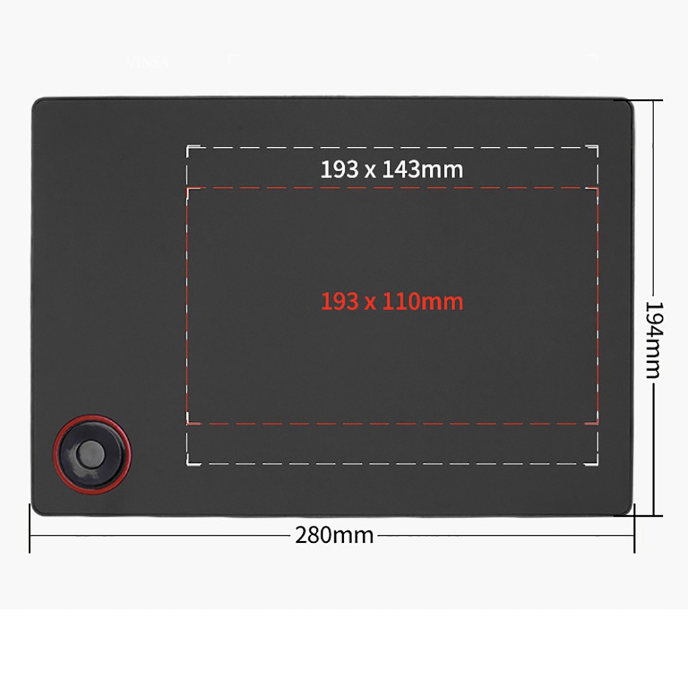 Digital Graphic Tablet Drawing Pad With Pen Quick Reading Pressure Sensing Board