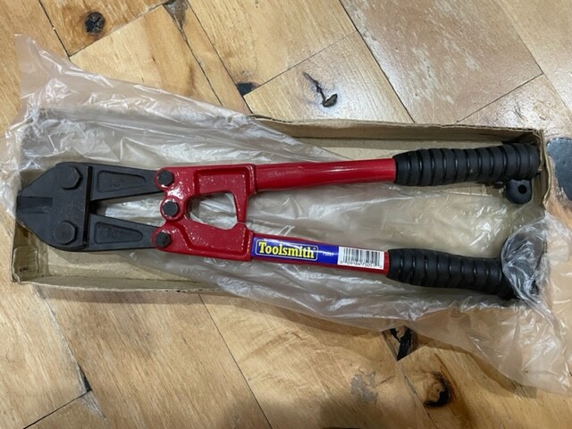 Toolsmith 75051 Bolt Cutters 14" Rubber Handle Steel Blade