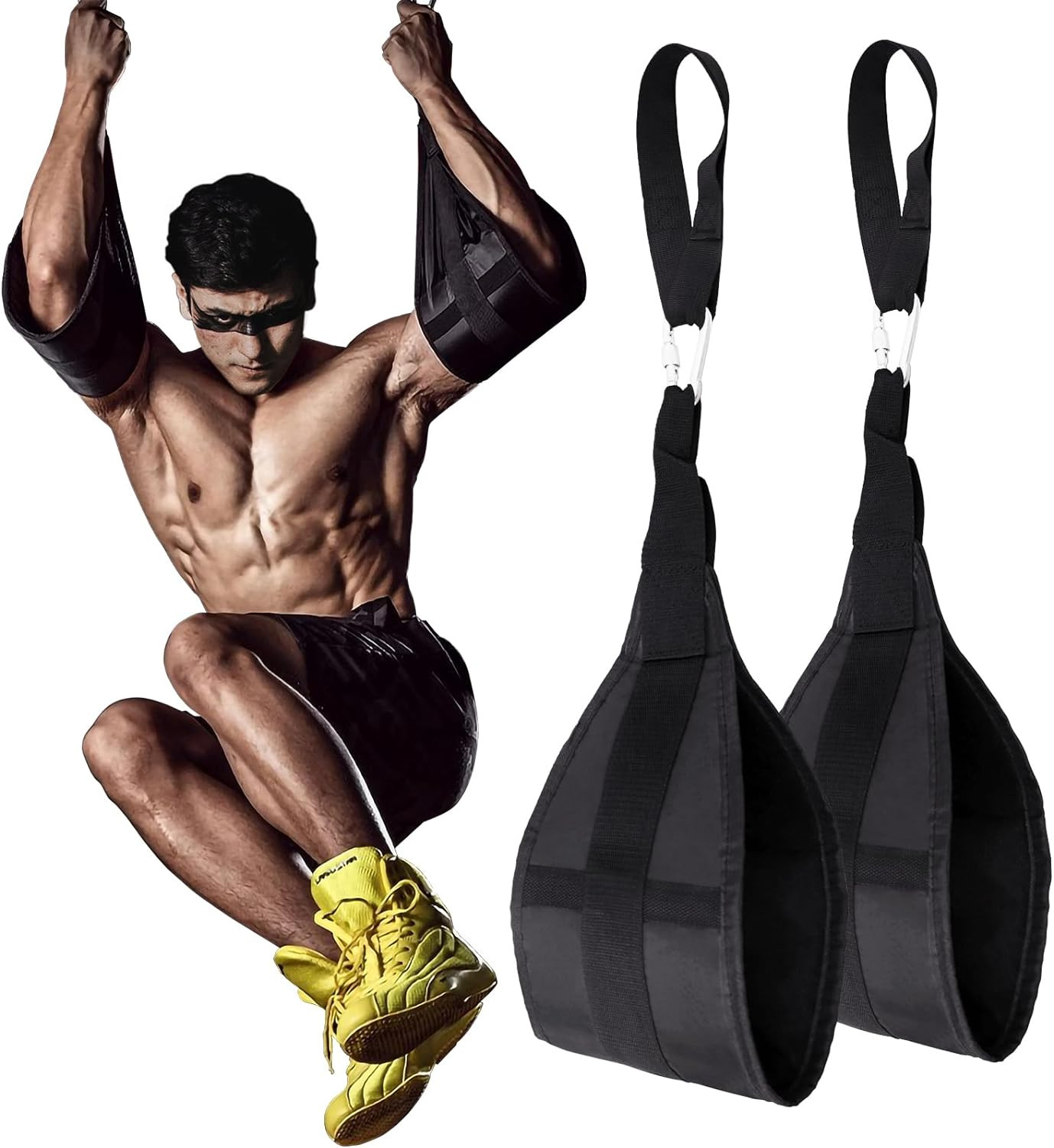 Hanging Ab Straps for Pull up Bar: Gym Ab Sling Straps for Arm Pull up Workout S