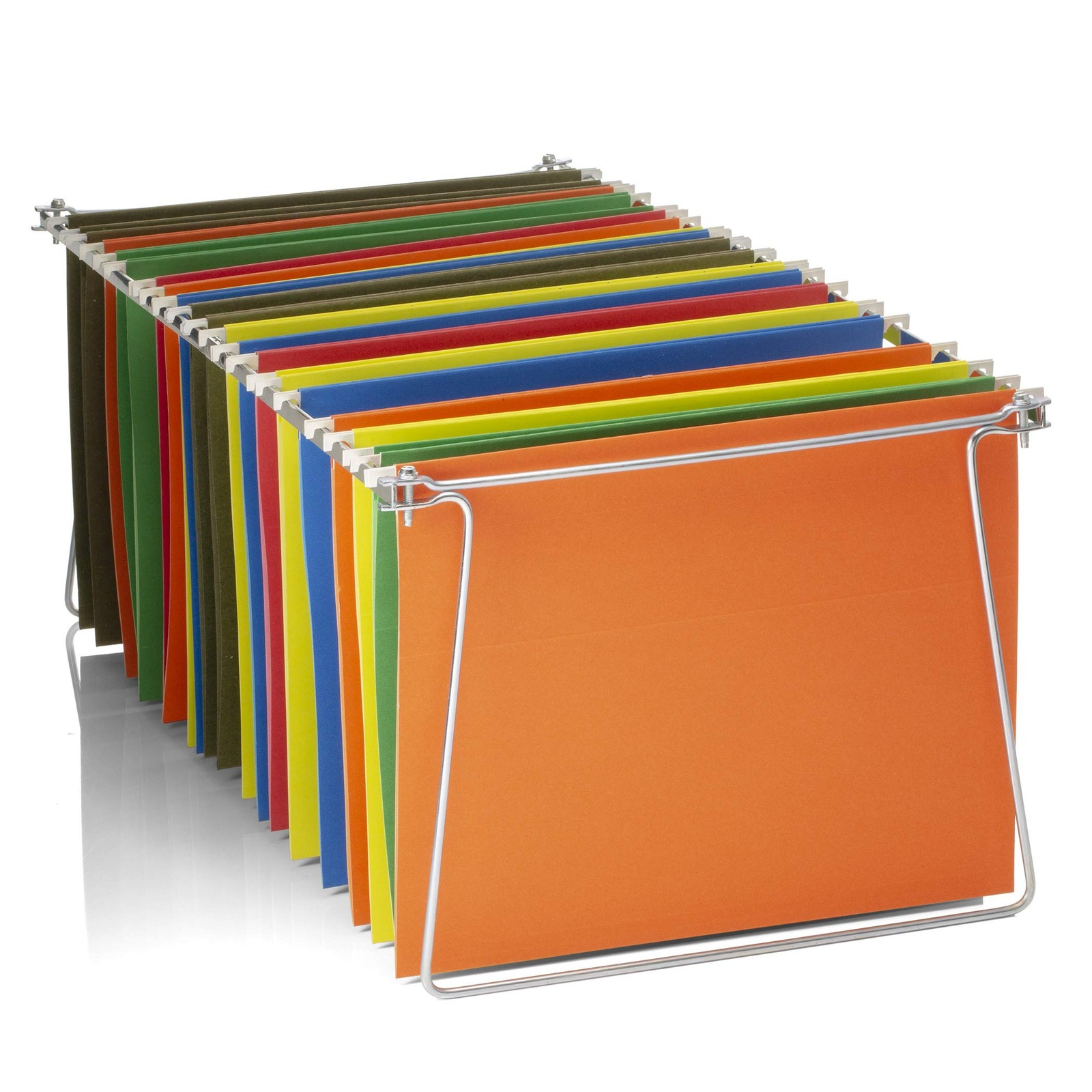 Hanging File Frame, Letter Size (Fits 24″–27″), Adjustable Heavy-Duty Steel F...