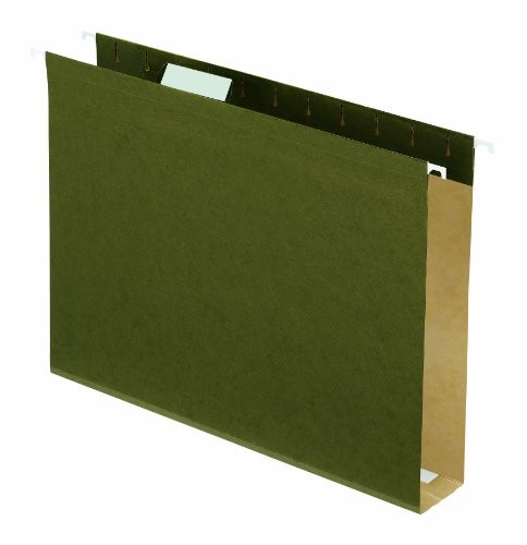 Esselte 4152X2 Extra Capacity Hanging Folder 2" Green 25/Box