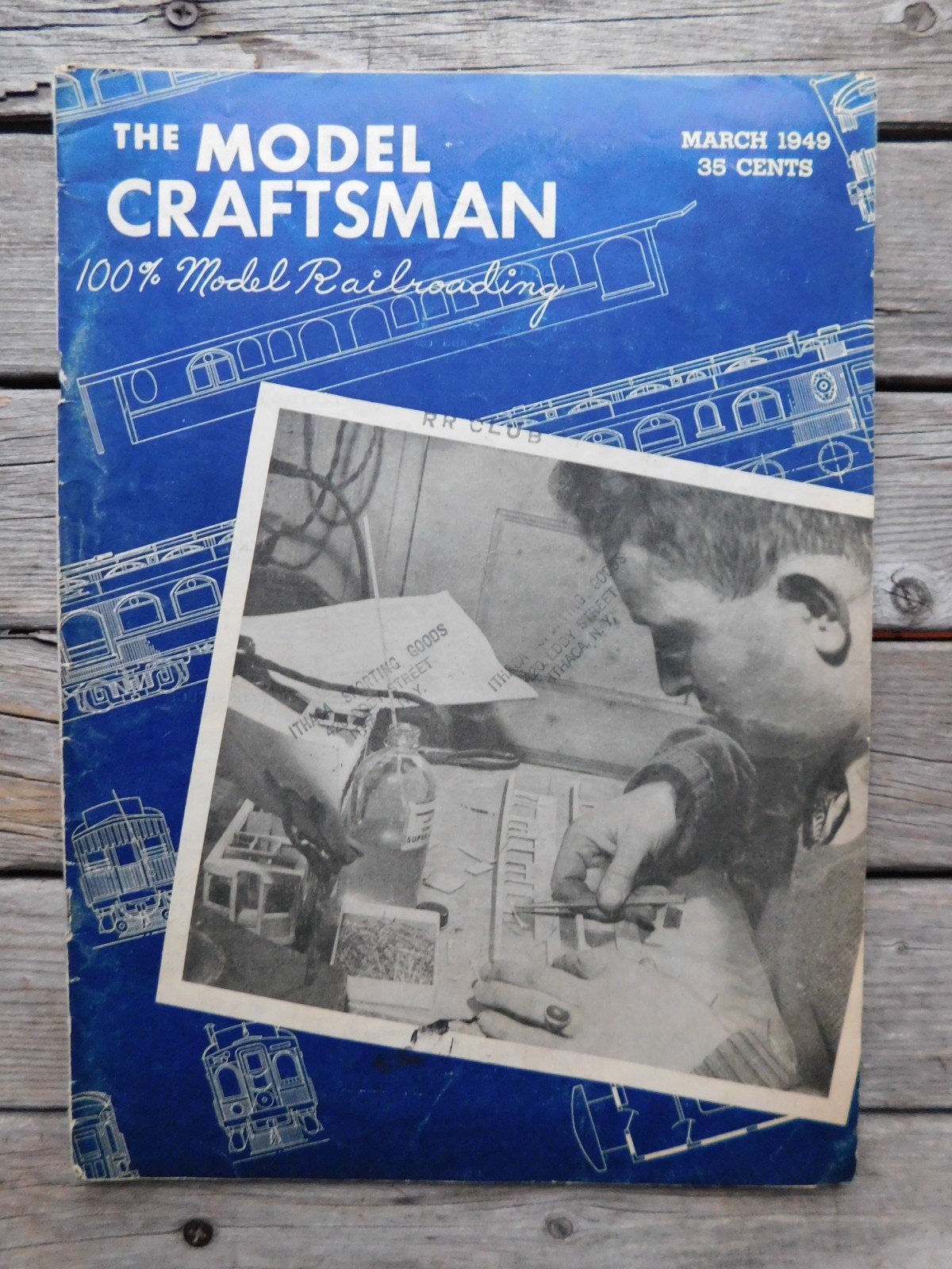 1949 'Model Craftsman 100% Model Railroading' NW Class 4-8-4 Tinplate Track VGC!