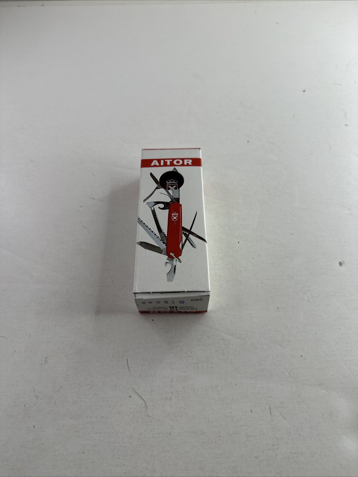 RARE Nos AITOR 16597 like Victorinox Fisherman Plus w/Long Nail File 1970s