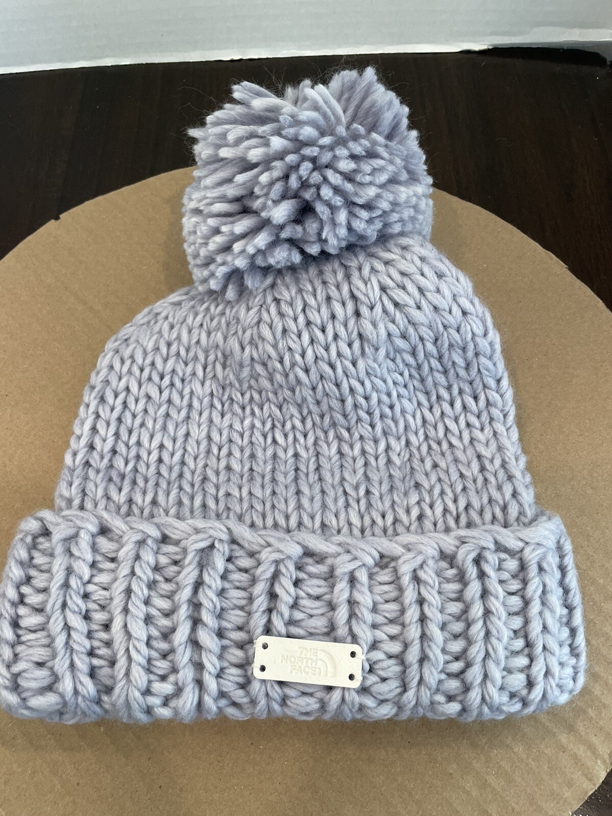 The North Face Women Beanie OS Coziest Beanie Hand Knit Beanie NWT Minimal Grey