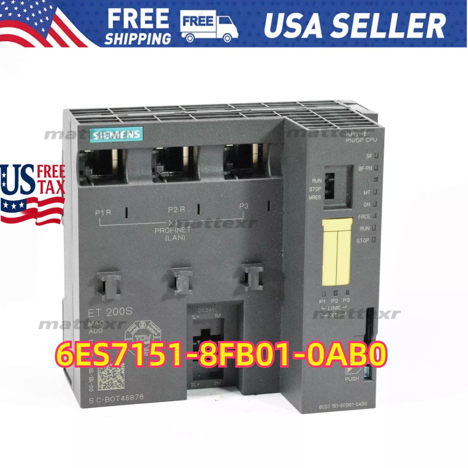 New Siemens 6ES7 151-8FB01-0AB0 6ES7151-8FB01-0AB0 IM151-8F PN/DP CPU for ET200S