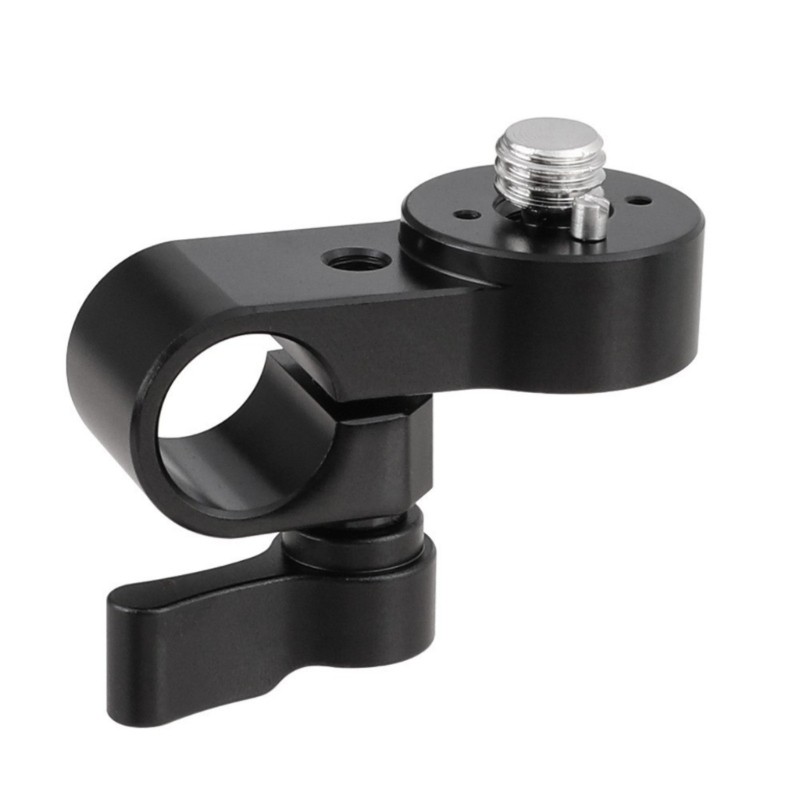 Aluminum Alloy 15mm Single Hole Tube Clamp with 3/8 Thread for DSLR Camera Cage
