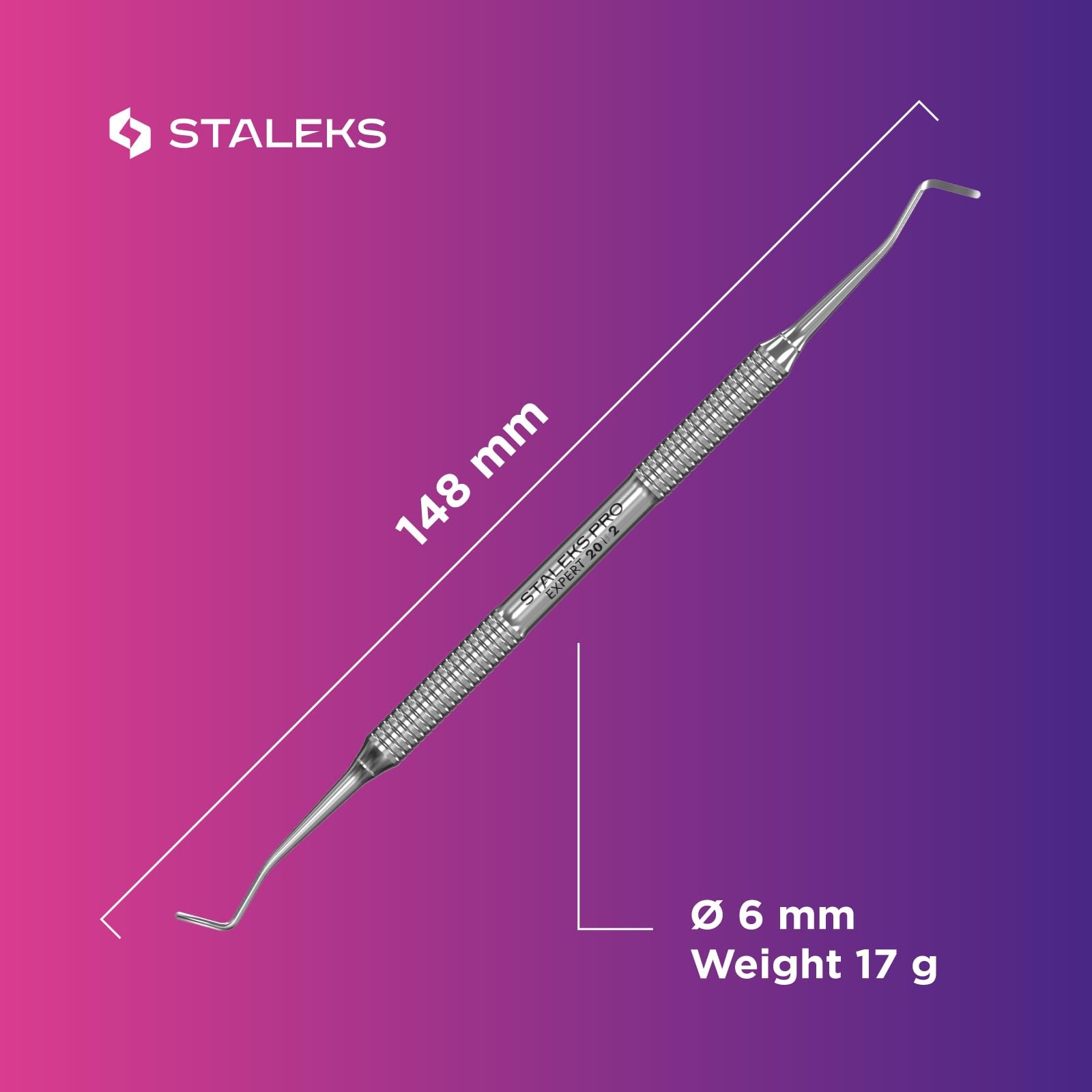 Glossy Silver Dual Function Pedicure Tool for Calluses and Ingrown Nails