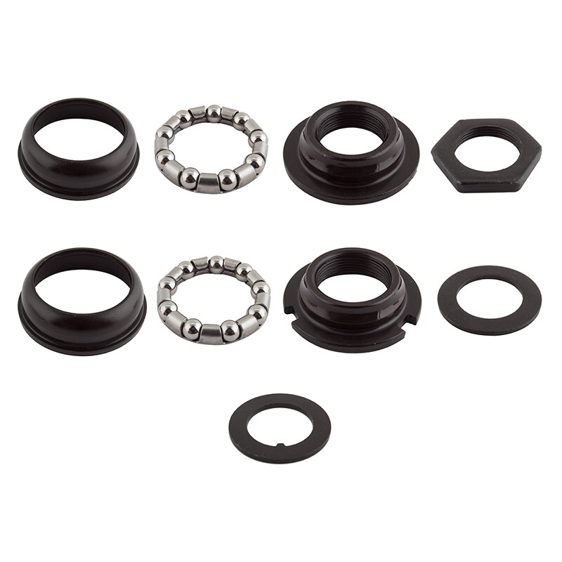 Bicycle Bottom Bracket SET SUNLITE  for 1 pc crank 24 tpi Black #22473