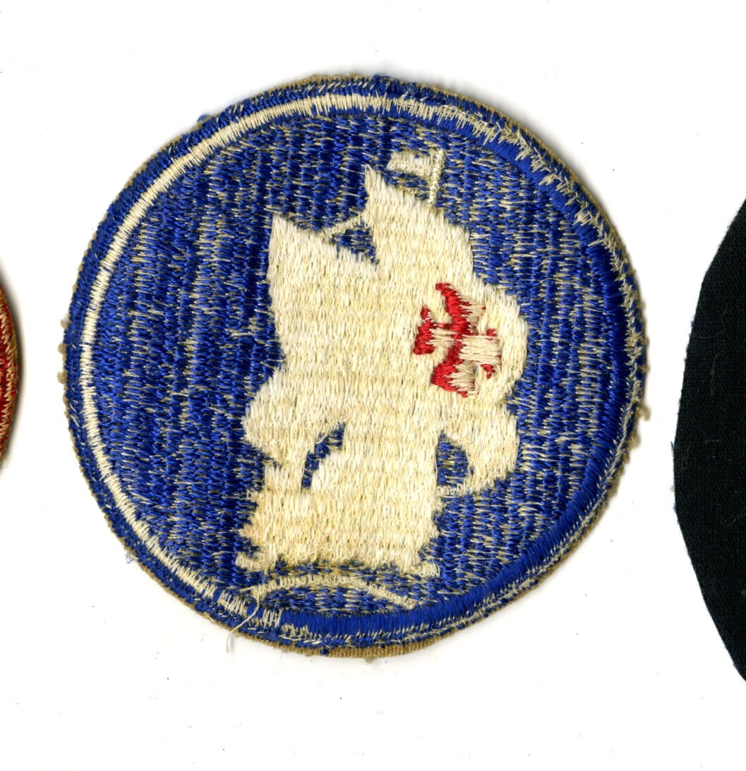 Caribbean Defense Command White Back Patch WWII Vintage