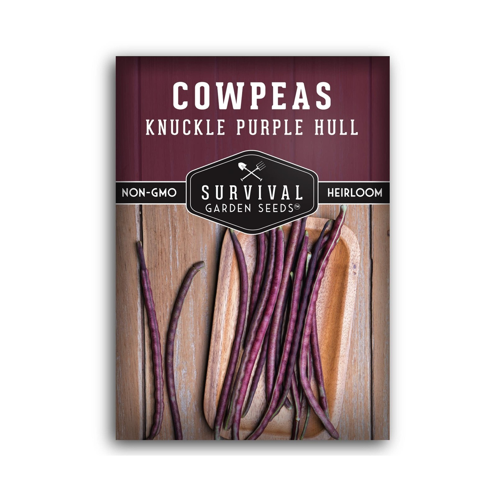 1 Pack Knuckle Purple Hull Cowpeas Seed for Planting - Packet with Instructio...