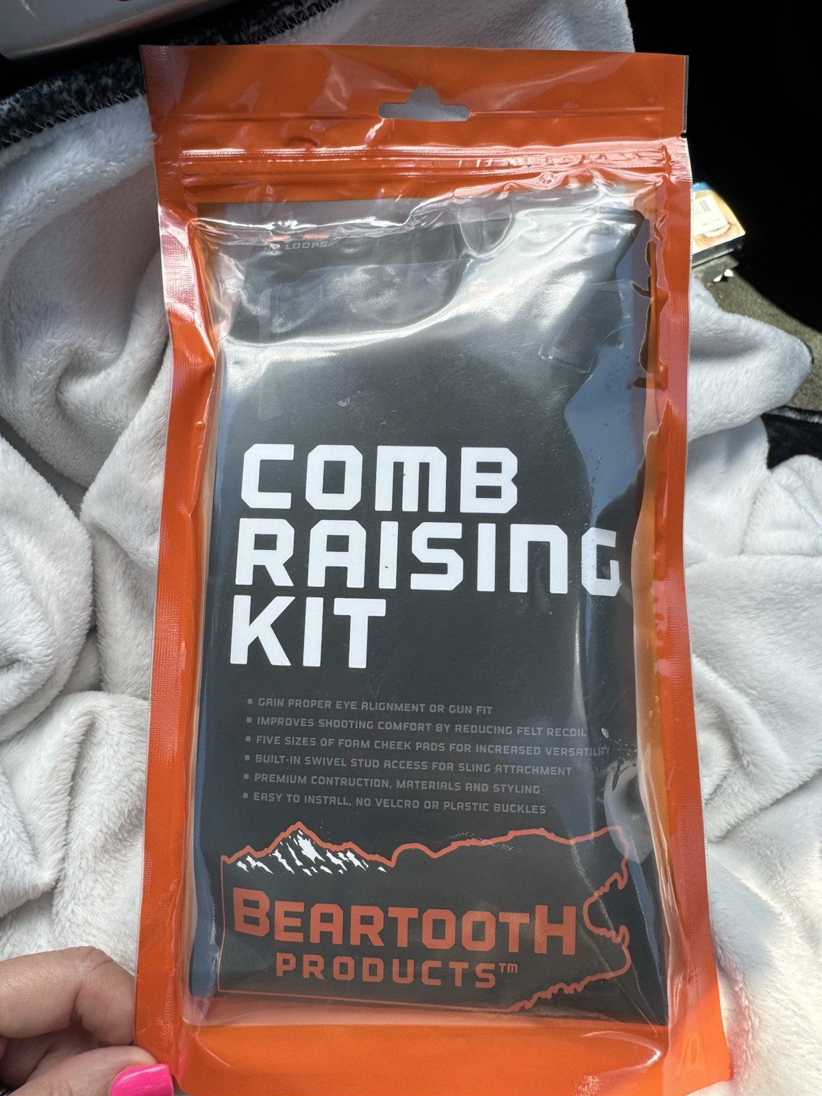 Beartooth Products Comb Raising Kit, Black/Orange Color Comb Riser Kit