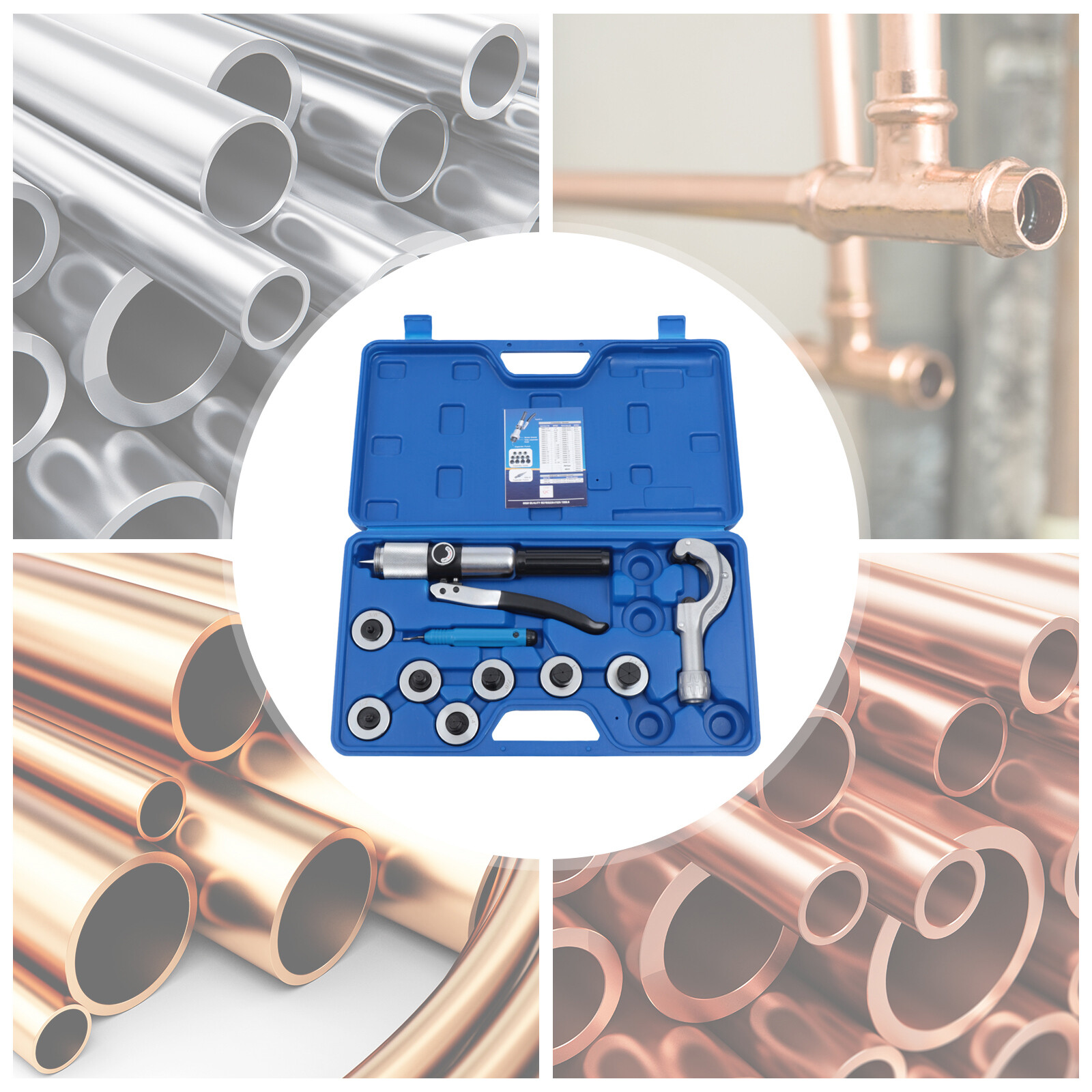 HVAC Hydraulic Swaging Tool Kit Fit Copper Tubing Expanding Copper Tube Expander