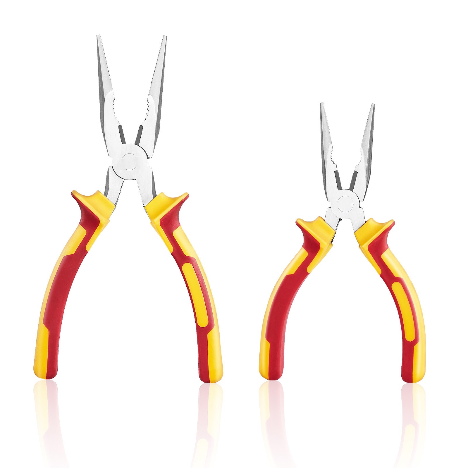 Uimoso 2 Pcs Needle Nose Pliers 8 in Needle Nose Plier 6 in Needle Nose Plier