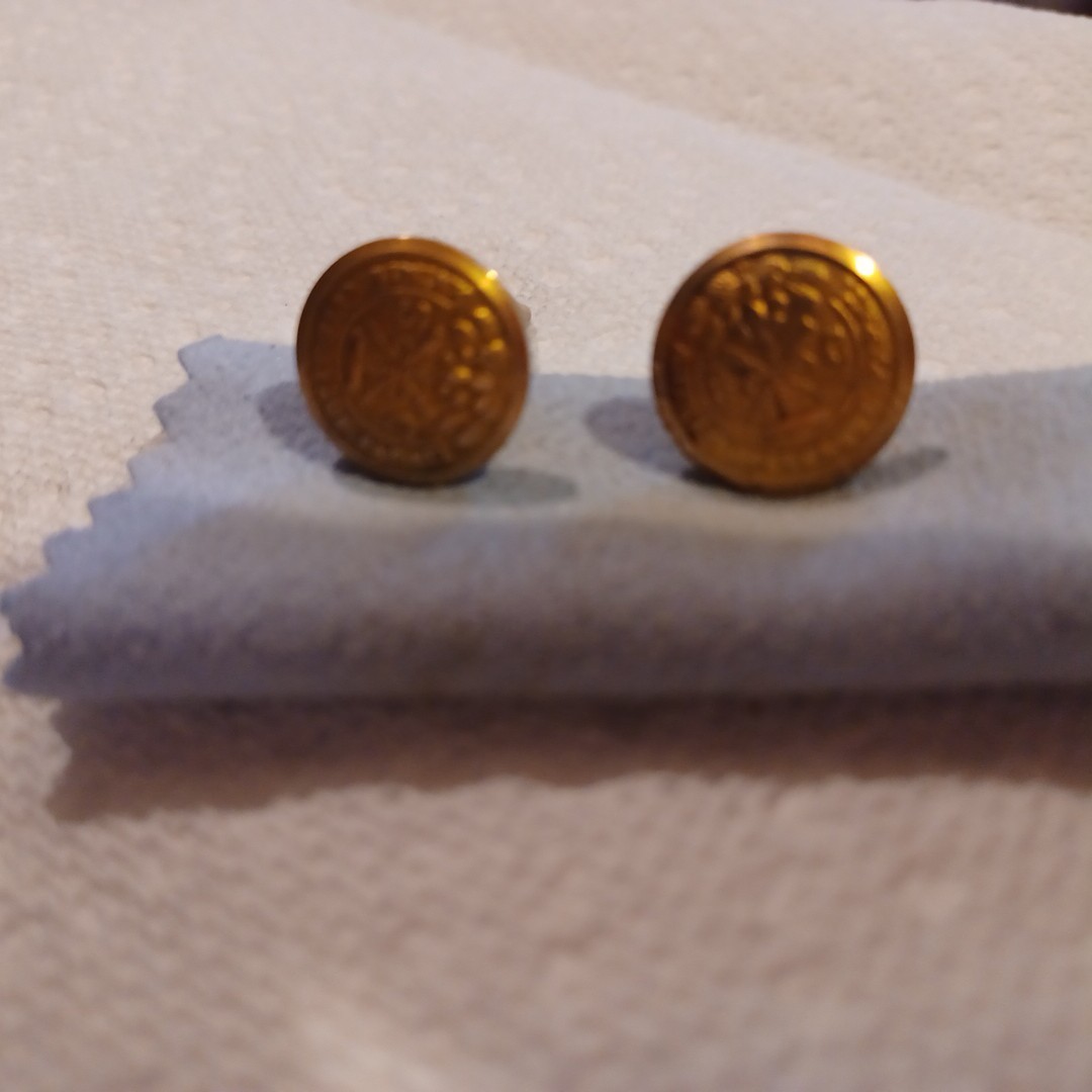 Animus Opibusque Parati Cuff Links - Vintage EUC