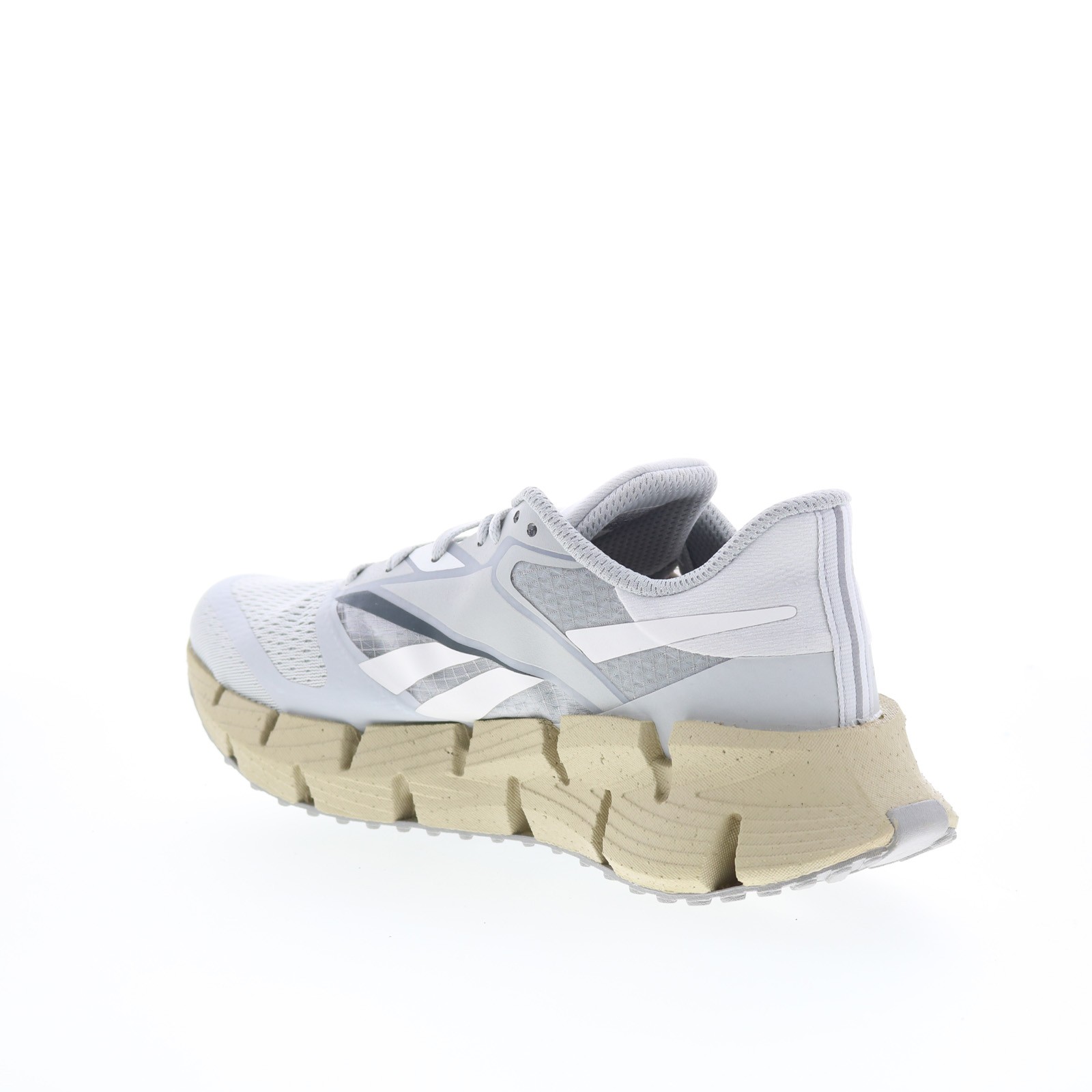 Reebok Floatzig 1 Mens Gray Canvas Lace Up Athletic Running Shoes