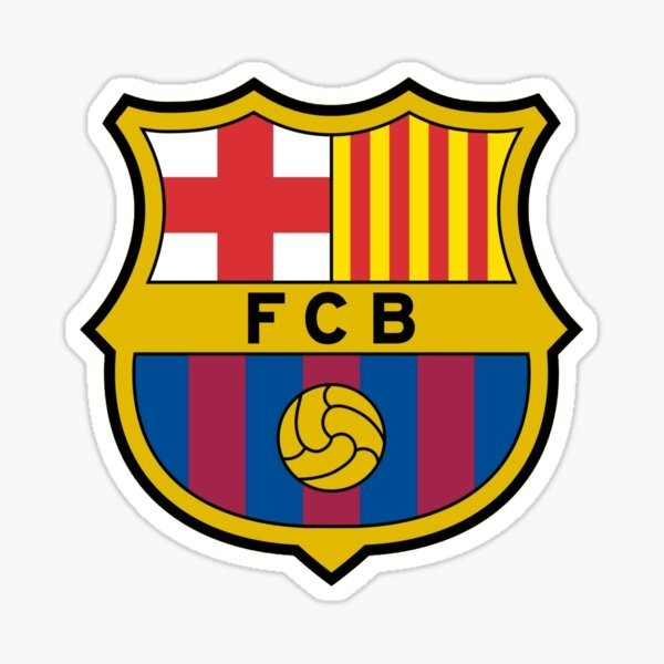 barcelona soccer club FCB Sticker Gloss Laminate l Waterproof  uv resistant