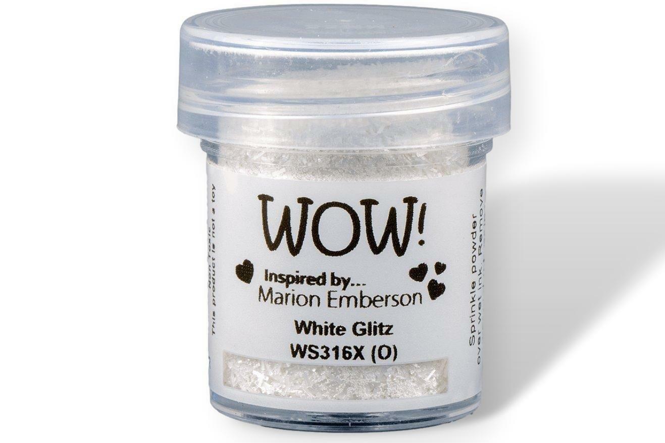 Wow! Glitter Embossing Glitter 15ml | WHITE GLITZ