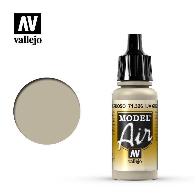 Vallejo 71326 Model Air IJA Grey Green Acrylic Paint 17ml - US