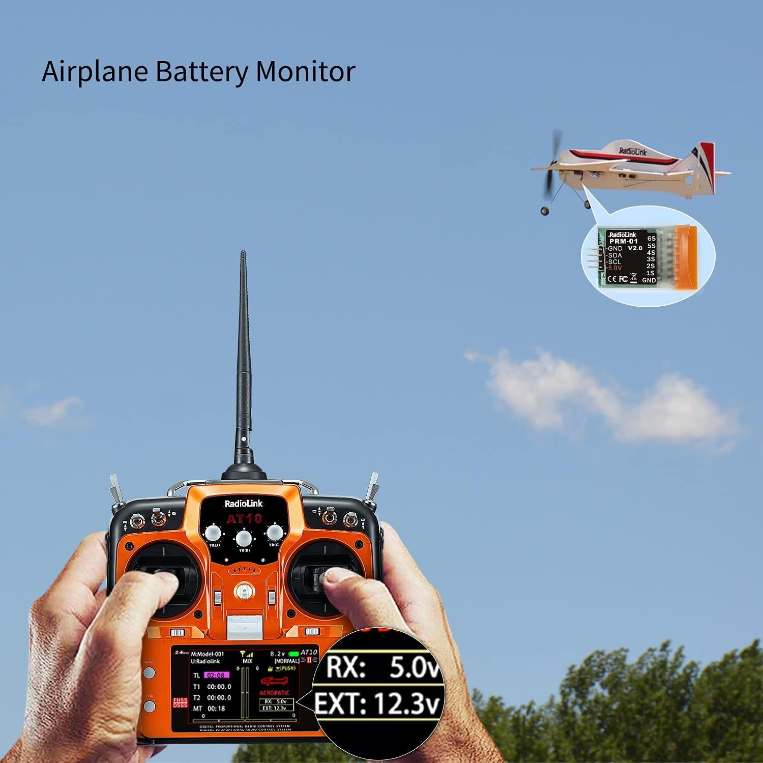 Radiolink PRM-01 Real-time Model Voltage Telemetry Module