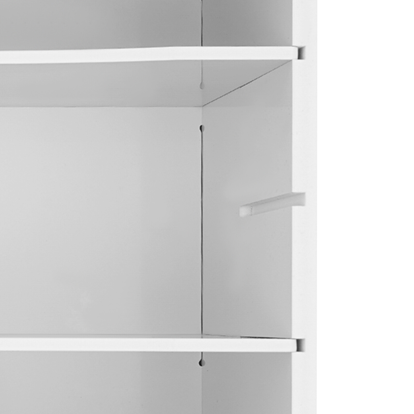 2 Pack 4 Tier Desktop File Holder White PVC Paper Organizer Rack