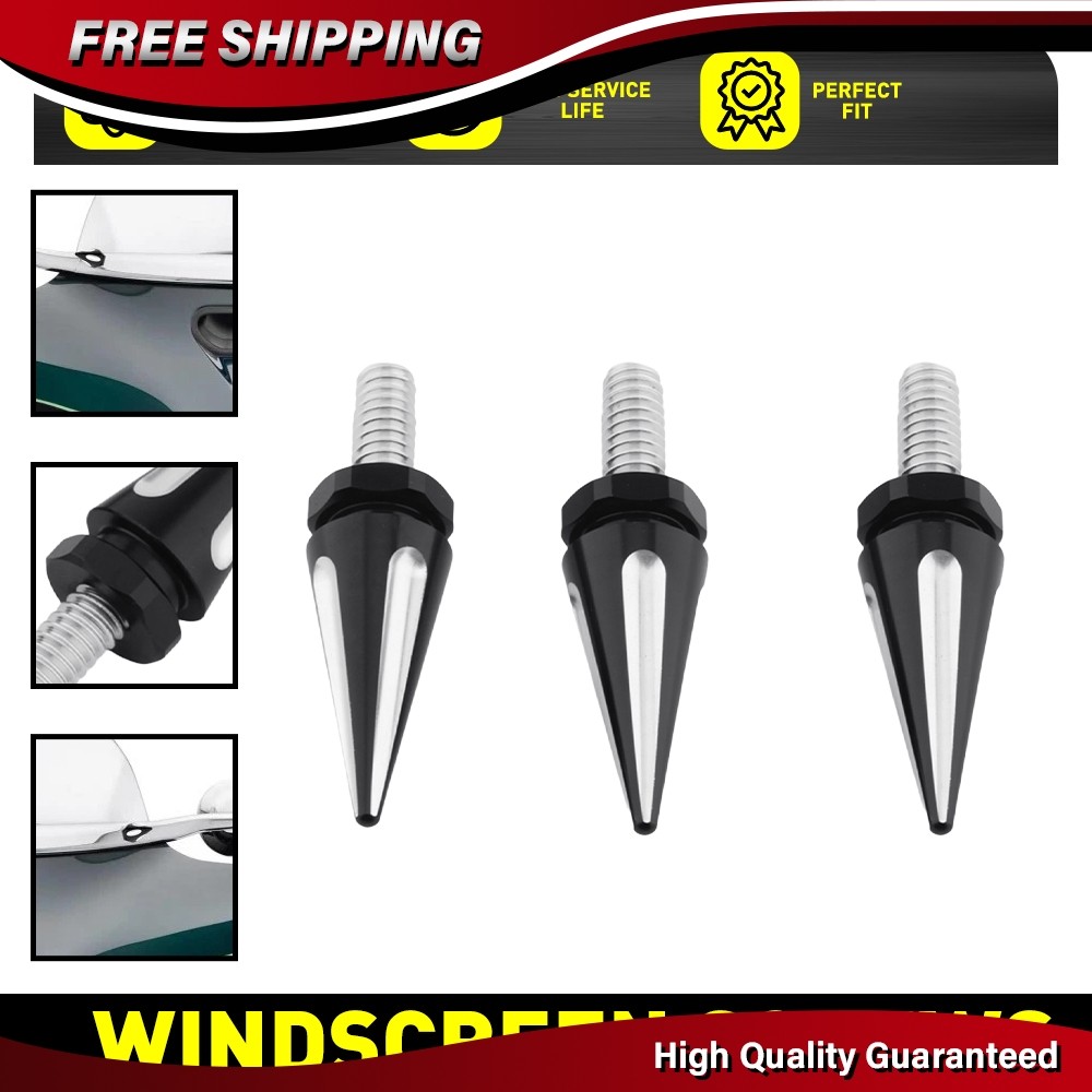 3X Windshield Screw Bolts For Harley Davidson Touring Electra Glide Street Glide